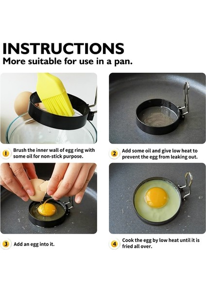 C04 1 Adet 1 Adet Paslanmaz Çelik Kızarmış Yumurta Gözleme Şekillendirici Omlet Kalıp Yapışmaz Omlet Gözleme Yapımcısı Pişirme Araçları Mutfak Aksesuarları (Yurt Dışından) indirimleri