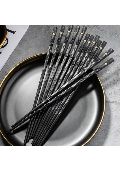 5 Çift Mgf 5 Çift Cam Elyaf Çubuklar Yeniden Kullanılabilir Suşi Çubukları Bulaşık Makinesinde Yıkanabilir Yüksek Kaliteli Mat Kaymaz Çin/japon Kesim Çubukları (Yurt Dışından)