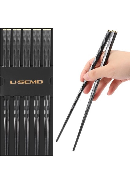 5 Çift Mgf 5 Çift Cam Elyaf Çubuklar Yeniden Kullanılabilir Suşi Çubukları Bulaşık Makinesinde Yıkanabilir Yüksek Kaliteli Mat Kaymaz Çin/japon Kesim Çubukları (Yurt Dışından) fiyatları