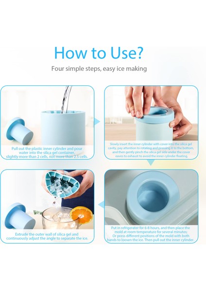 3 Adet Eski Sürüm Buz Kovası Silikon Buz Küpü Kalıp Gıda Sınıfı Hızlı Bir Şekilde Dondur Buz Küpü Yaratıcı Dondurma Kovası Şarap Viski Bira Mutfak Bar Için (Yurt Dışından) fırsatları