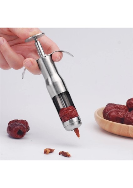 L Paslanmaz Çelik Kırmızı Tarihler Hünnap Pitter Kiraz Zeytin Tarağı Ev Mutfak Meyve Çekirdeği Sökücü Tohum Itme Aracı Aksesuarları (Yurt Dışından) fırsatları