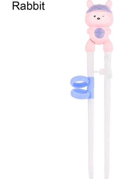Tavşan 1 Çift Yeni Moda Karikatür Plastik Yemek Çubukları Sevimli Çocuk Yemek Çubuklarını Öğrenmek Doğru Kullanım Uygulaması Yemek Çubuğu Yemek Çubuklarını Öğrenmek (Yurt Dışından)