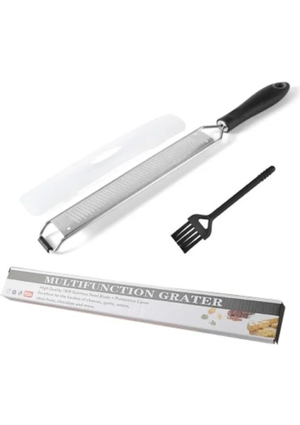 Siyah 1 Adet Paslanmaz Çelik Çok Amaçlı Limon Rende Pişirme Aracı Peynir Rende Silecek Mutfak Gadget (Yurt Dışından)