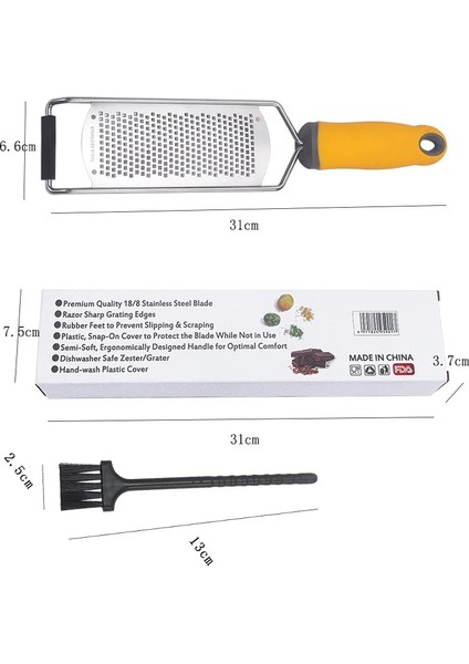 Yeşil ve Kutu Fırça 2023 Yeni Peynir Rende Araçları Çikolata Limon Zester Meyve Soyucu Çok Fonksiyonlu Paslanmaz Çelik Peynir Araçları Mutfak Aletleri (Yurt Dışından) fırsatları