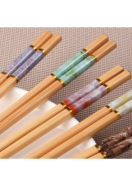 Yeni H 5 Çift 5 Çift El Yapımı Doğal Bambu Ahşap Çubuklar Kullanımlık Suşi Gıda Sopa Hediye Sofra Kore Çubuklarını Set Sevimli Yemek Çubukları (Yurt Dışından) modelleri