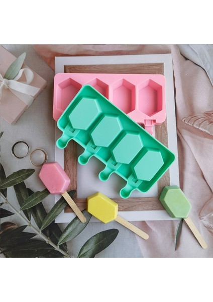 013 Yeşil Yeni Silikon Dondurma Kalıp Dıy Çikolata Tatlı Popsicle Kalıpları Tepsi Buz Küpü Makinesi Ev Yapımı Araçları Yaz Parti Malzemeleri (Yurt Dışından) modelleri