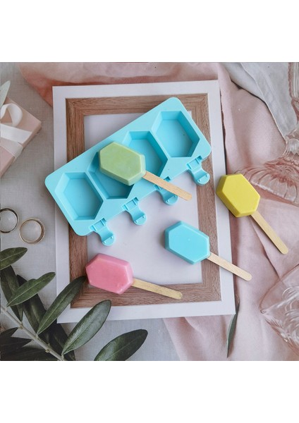 013 Yeşil Yeni Silikon Dondurma Kalıp Dıy Çikolata Tatlı Popsicle Kalıpları Tepsi Buz Küpü Makinesi Ev Yapımı Araçları Yaz Parti Malzemeleri (Yurt Dışından) indirimleri