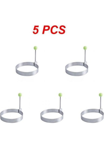 Yuvarlak 5 Adet 5/8/10 Adet Aşk Omlet Aksesuarları Kaymaz Kızarmış Yumurta Kalıp Aile Yuvarlak Omlet Uygun Paslanmaz Çelik Aletler Ev (Yurt Dışından)