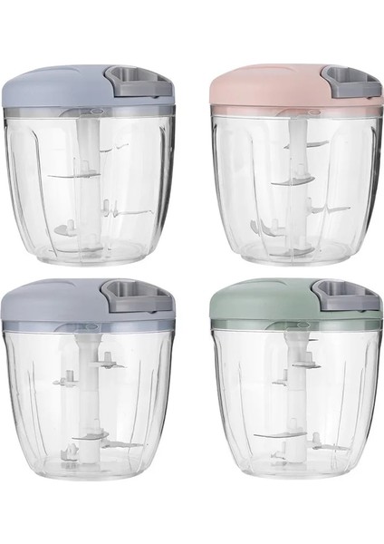 500 ml Yeşil Pişirme Aksesuarları 500/900 ml Manuel Et Kıyma Sarımsak Kıyıcı Döndür Sarımsak Presi Kırıcı Sebze Soğan Kesici Mutfak (Yurt Dışından)
