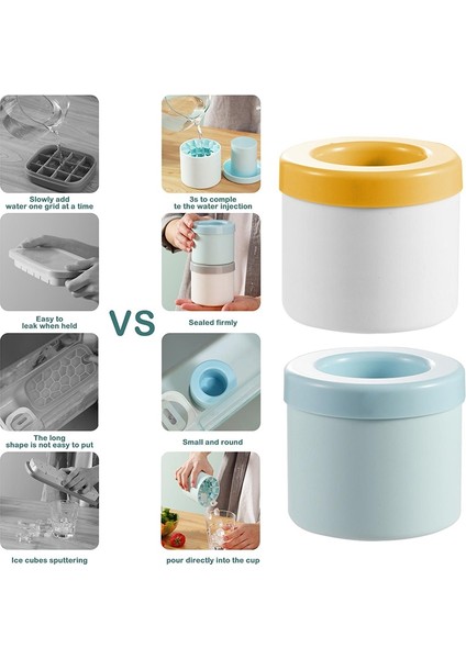 Mavi Buz Küpleri Tepsi Kalıp Buz Kovası Fincan Kalıbı Hızla Dondurun Silikon Buz Yapıcı Yaratıcı Tasarım Buz Kovası Viski Buz Yapıcı (Yurt Dışından) modelleri