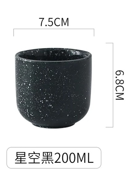 I 200 ml Yeni Kahve Fincanları Seramik Kupalar Bira Çay Kupa Viski Cam Drinkware Bardak Seramik Latte Ihtisas Kahve (Yurt Dışından)