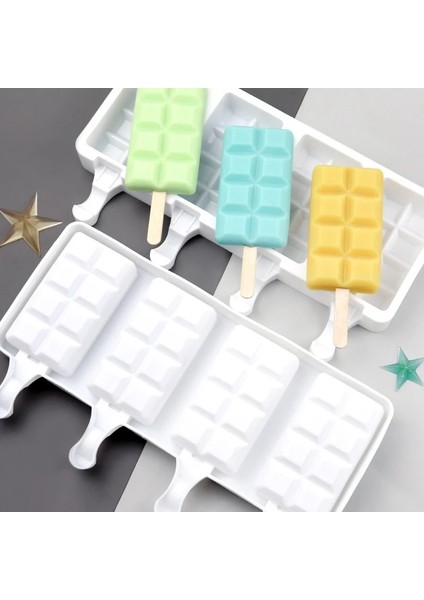 50 Adet Sticks Silikon Dondurma Kalıp Yeniden Kullanılabilir Popsicle Kalıp Dondurma Kalıp Sopalarla Buz Pop Maker Tatlı Dıy Kalıp Makinesi Araçları (Yurt Dışından) fırsatları
