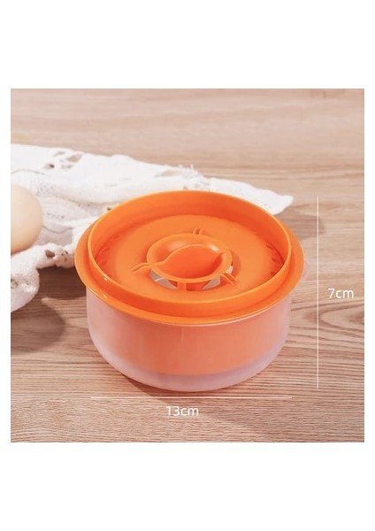Turuncu Yumurta Beyaz Ayırıcı Saklama Kutusu ile Yumurta Ayırıcı Mutfak Aletleri Yumurta Sarısı Protein Filtresi Alet Yemek Bar Ev Mutfak Için (Yurt Dışından)