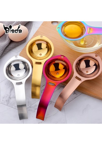 Gökkuşağı No.0-1 Adet 1 Adet Yumurta Ayırıcı Paslanmaz Çelik Yumurta Bölücü Altın Mutfak Beyaz Sarısı Eleme Yumurta Ayırma Kiti Araçları Ev Aile Için (Yurt Dışından) indirimleri