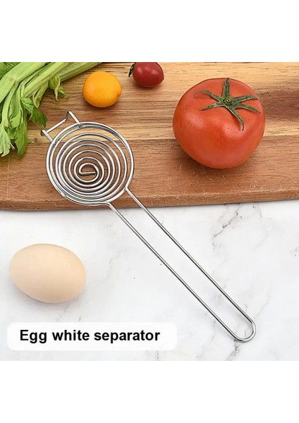 Gümüş Yumurta Beyaz Ayırıcı Yumurta Sarı Yumurta Sıvı Filtresi Yumurta Mutfak Gadget Mutfak Depolama Yumurtalık Buzdolabı Depolama Için Şeyler (Yurt Dışından) fırsatları