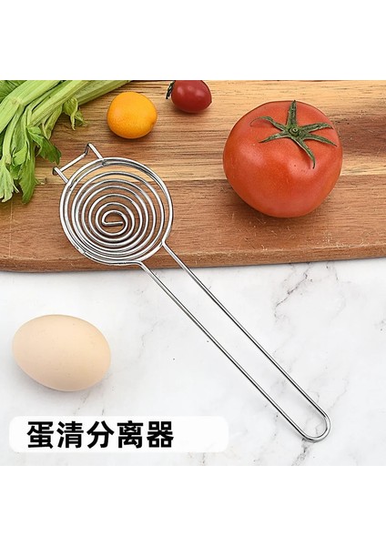 Şerit Taşınabilir Spiral 304 Paslanmaz Çelik Yumurta Beyaz Ayırıcı Tel Uzatma Kolu Protein Yumurta Beyazı Yumurta Sarısı Ayırıcı Güveç Çit (Yurt Dışından) modelleri