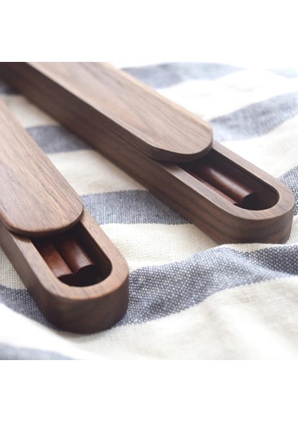 B-23 Çin Yemek Çubukları Kutusu Ahşap Çubuk Hediye Kutusu Taşınabilir Siyah Ceviz Çubuk (Yurt Dışından) fırsatları