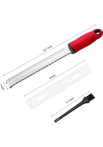 Yeşil Premium Zester Rende - Paslanmaz Çelikten Üretilmiş Bıçak - Narenciye ve Rendelenmiş Peyniri Rendelemek Için - Yumuşak Dokunuşlu Sap, Mutfak Aletleri (Yurt Dışından)