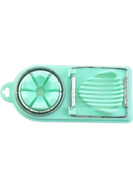 Yeşil 1 Pc Paslanmaz Çelik Yumurta Kesici Yumurta Dilimleme Çok Fonksiyonlu Meyve Sebze Kesme Mutfak Aksesuarları Dilimleme Pişirme Araçları (Yurt Dışından)