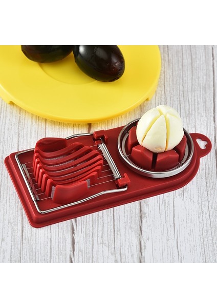 Yeşil 1 Pc Paslanmaz Çelik Yumurta Kesici Yumurta Dilimleme Çok Fonksiyonlu Meyve Sebze Kesme Mutfak Aksesuarları Dilimleme Pişirme Araçları (Yurt Dışından) fiyatları