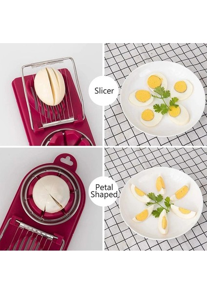 Yeşil 1 Pc Paslanmaz Çelik Yumurta Kesici Yumurta Dilimleme Çok Fonksiyonlu Meyve Sebze Kesme Mutfak Aksesuarları Dilimleme Pişirme Araçları (Yurt Dışından) indirimleri