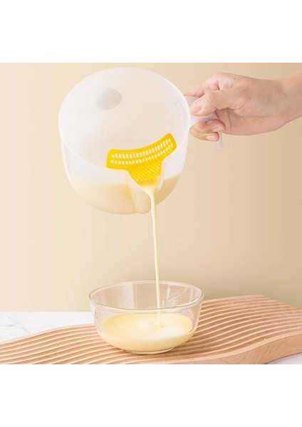 Turuncu Büyük Kapasiteli Temizle Ölçüm Fincan Çırpma Yumurta Kaseler Yumurta Sıvı Filtreleme Yumurta Aracı Pişirme Kase Mutfak Pişirme Için Karıştırma Kabı (Yurt Dışından)