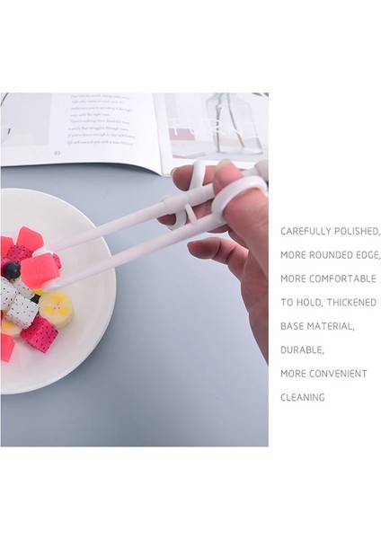 Pic Gösterisi Olarak 1 Çift Bebek Öğrenme Eğitim Çubuklarını Karikatür Hayvan Acemi Çubuk Sofra Çocuklar Yeme Eğitimi Yardımcı Bebek Araçları (Yurt Dışından) modelleri