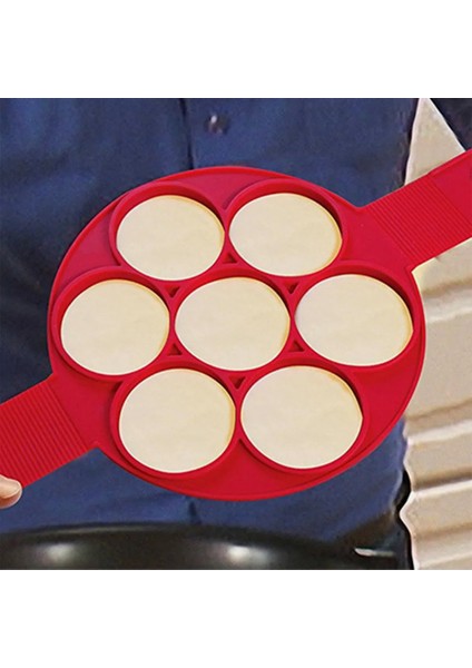 4 Delik Kalp 1 Parça Gözleme Yapımcısı Yapışmaz Silikon Gözleme Kalıbı 7 Delik Sıradan Yuvarlak Omlet Kapaklı Tava Gözleme Mutfak Aksesuarları (Yurt Dışından) fırsatları