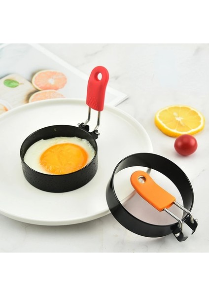 Turuncu Metal Kızarmış Yumurta Gözleme Halkası Omlet Kızarmış Yumurta Yuvarlak Şekillendirici Yumurta Kalıp Pişirme Kahvaltı Tava Fırın Mutfak Gözleme Yapımcısı (Yurt Dışından)