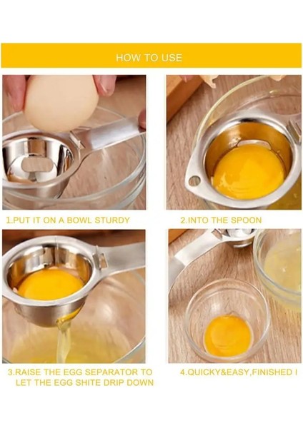 340 Paslanmaz Çelik Yumurta Ayırıcı Yumurta Sarısı Beyaz Filtre Gıda Sınıfı Yumurta Bölücü Paslanmaz Çelik Yumurta Elek Mutfak Gadget Aşçı Pişirme Aracı Dropshiping (Yurt Dışından) indirimleri