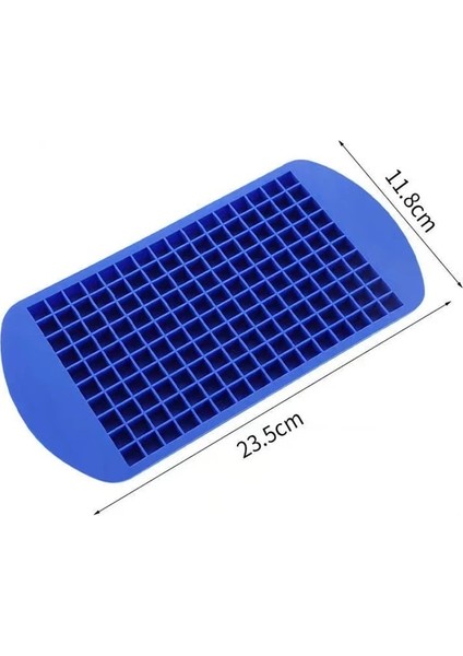 Mavi 160 Izgara Silikon Buz Kalıbı Kalıp Buz Küpü Kalıp Buz Kalıp Buz Izgara Tepsisi Mini Buz Küpleri Küçük Kare Kalıp Buz Yapım Makinesi Kalıp (Yurt Dışından)