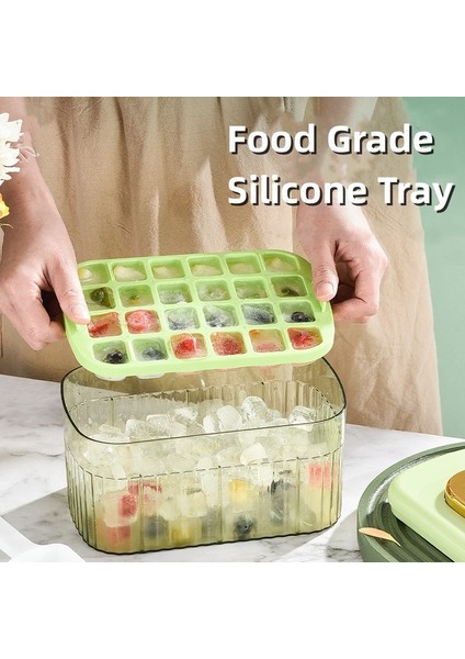 Beyaz Tepsi Buz Küpü Tepsi Yapıcı Kutu Kalıbı Konteynerli Kase Kürek Mutfak Buz Kutusu Tepsi Yapıcı Uygun Pres Kolay Kalıptan Çıkarılan Buz Küpü Kalıbı (Yurt Dışından) fırsatları