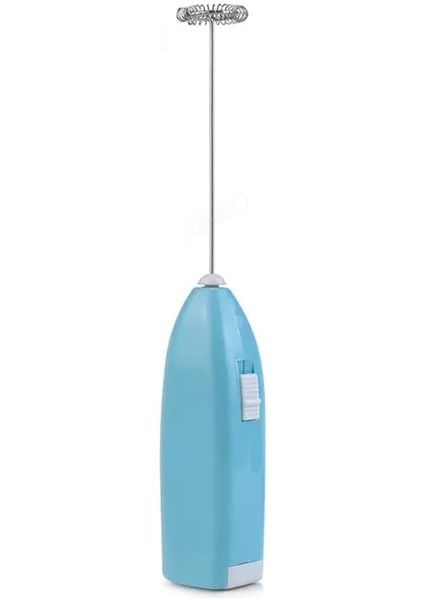 Mavi Beyaz Elektrikli Köpürtücü Süt Çırpıcı Köpük Yumurta Mini Blender Süt Çırpma Mikser Kahve Çırpma Çelik Mutfak Aksesuarları Araçları (Yurt Dışından)