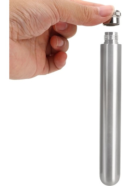 1.5 Oz (B) Huni ile Mini Cep Şarap Viski Hip Mataralar Paslanmaz Çelik Yuvarlak Alt Boru Şeklindeki Pot 1/1.5 Oz Şarap Şişesi Erkekler Için Taşınabilir Şarap Hediyesi (Yurt Dışından)