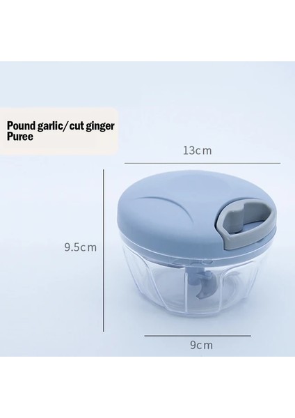 500 ml Mavi 500/900 ml Sebze Kesici Kıyıcı Sarımsak Kıyıcı Manuel Döndürme Dilimleme Meyve Sarımsak Kırıcı Mutfak Gadget Karıştırıcılar Kıyma Makinesi (Yurt Dışından)