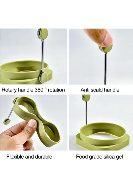 Pembe Kızarmış Yumurta Kalıp Silikon Çift Taraflı Yumurta Fritöz Kalıp Isı Yalıtımı Gıda Sınıfı Kare Yuvarlak Kızarmış Yumurta Halkası Ev Için (Yurt Dışından) modelleri