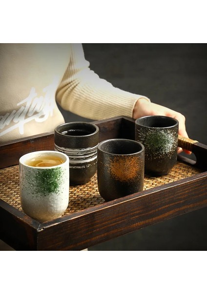 08 Japon Seramik Su Bardağı Yaratıcı Retro Kahve Fincanları Set Ev Kupalar Bira Çay Kupa Viski Drinkware Fincan Latte Çay Fincanı Mutfak Için (Yurt Dışından) indirimleri