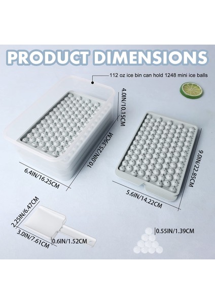 1 Adet Buz Küpü Tepsi C Yuvarlak Buz Küpü Tepsileri Mini Buz Topu Makinesi Kapaklı Küre Buz Küpü Kalıp Soğutma Kokteyli Viski Çay Soğuk Içecek 2023 Yaz (Yurt Dışından) modelleri
