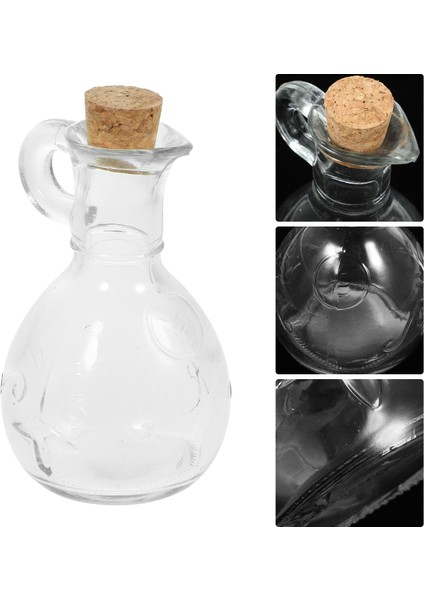 Şeffaf Cam Yağ Şişesi Zeytin Şişesi Dispenseri Mutfak Sıvı Soya Sosu Bacalı Ahşap Şurubu (Yurt Dışından) fırsatları