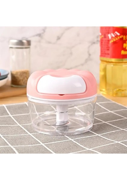 Pembe 3ın1 Sarımsak Presi Sarımsak Kıyıcı Soğan Çok Fonksiyonlu El Çekilmiş Kıyma Makinesi Parçalayıcı Hitter Ev Mutfak Gadget Aracı (Yurt Dışından)