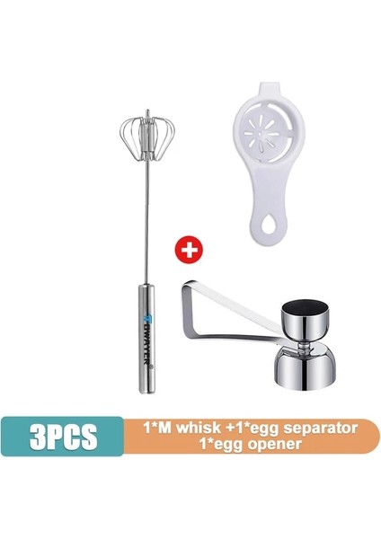 Set 5 Yarı Otomatik Yumurta Çırpıcı 304 Paslanmaz Çelik Yumurta Çırpma Manuel El Mikser Kendiliğinden Dönen Yumurta Karıştırıcı Mutfak Aksesuarları Yumurta Araçları (Yurt Dışından) fiyatları