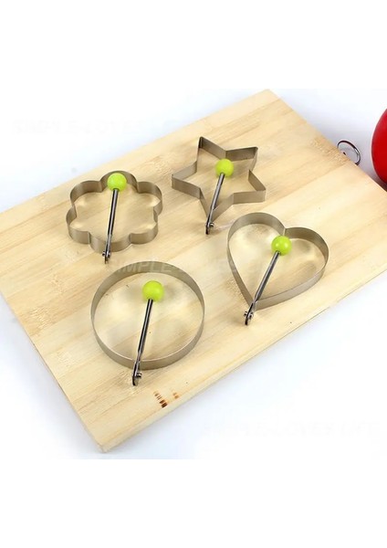 B 1 Adet Paslanmaz Çelik 4 Stil Kızarmış Yumurta Gözleme Şekillendirici Omlet Kalıp Kalıp Kızartma Yumurta Pişirme Araçları Mutfak Aksesuarları Gadget (Yurt Dışından) modelleri