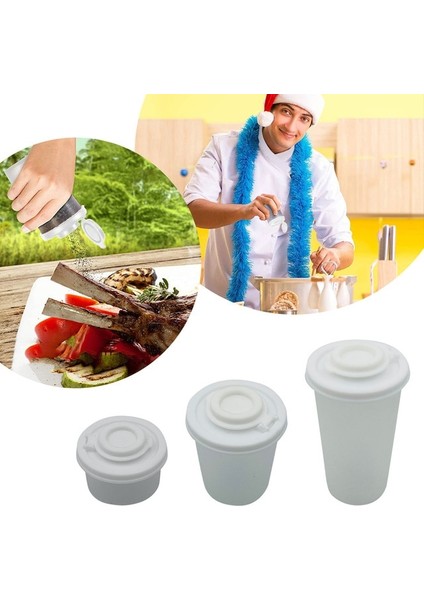 Beyaz Biber Çalkalayıcılar Dayanıklı Çalkalayıcı Seti Kamp Piknik Açık Havada Mutfak Öğle Yemeği Kutuları Bar Tepsisi Tekerlekler ile Likör Ekranı Için (Yurt Dışından)