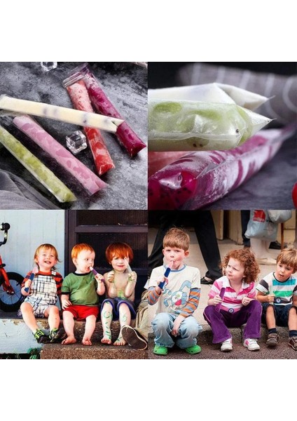 50 Adet Tek Kullanımlık Buz Popsicle Kalıp Çanta Bpa Ücretsiz Dondurucu Tüpler Fermuarlı Mühürler Yoğurt Çubukları Meyve Suyu Meyve Smoothies Buz Şeker Pops (Yurt Dışından) fırsatları