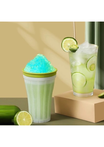 Turuncu Yaz Sıkma Ev Yapımı Milkshake Şişesi 150 ml Hap Geçirmez Smoothie Kupası Tutam Hızlı Soğutma Sihirli Fincan Dondurma Slushy Maker (Yurt Dışından)