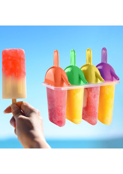 Çok Renkli Çubuk Kalıp Dondurma Kalıbı Gıda Sınıfı Yapışkan Olmayan Plastik Dondurma Kalıpları Pişirme Için Diy Sopa Kalıpları Yeniden Kullanılabilir Buz Küpü Yapımcısı Kalıp (Yurt Dışından) indirimleri