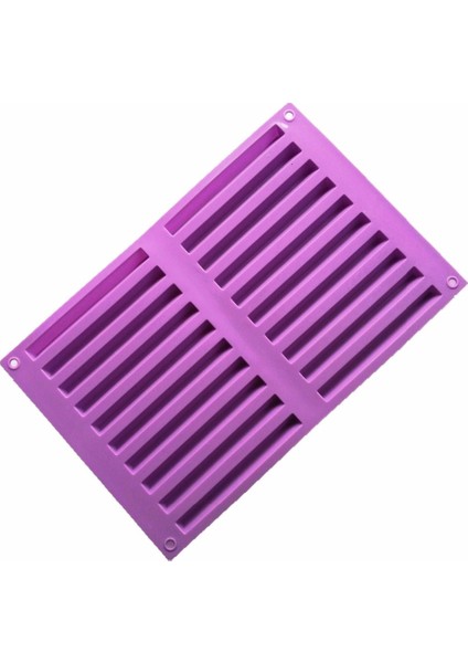 Eğri Bar 20 Buz Bar Popsicle Çikolata Bar Kalıp Silikon Çikolata Çubuk Kalıpları Tatlı Buz Küpü Tepsi Kurabiye Bisküvi Uzun Buz Yapma Kalıp (Yurt Dışından)