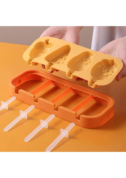 Tpr-Mavi Dondurma Kalıbı Ev Dondurma Popsicle Dondurma Popsicle Peynir Çubuğu Modeli Çocuk Gıda Sınıfı Silikon Dondurma (Yurt Dışından)