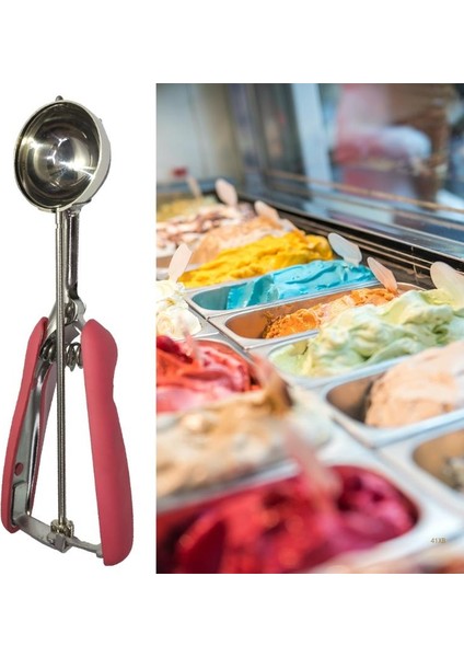Kırmızı 02 41XB Dondurma Ergonomik Dondurma Kaşıkları Bulaşık Makinesinde Yıkanabilir Dondurma Kaşığı 304 Paslanmaz Çelik Malzeme Dondurma Için (Yurt Dışından) modelleri