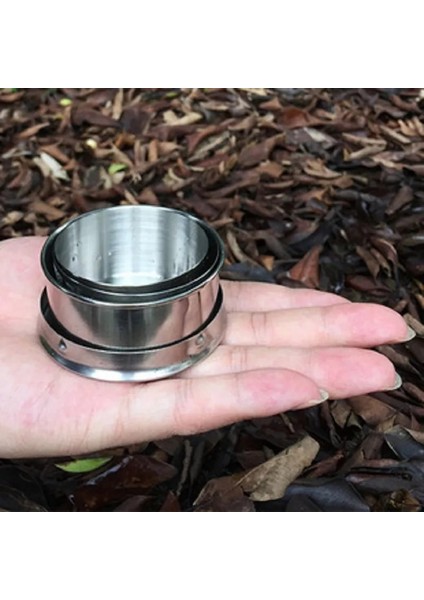 75 ml 75/150 ml Paslanmaz Çelik Katlanır Bardak Paslanmaz Çelik Katlanır Geri Çekilebilir Bardak Katlanır Bardak Blackjack Bardak Çay Fincanları Teaware Katlanır (Yurt Dışından)